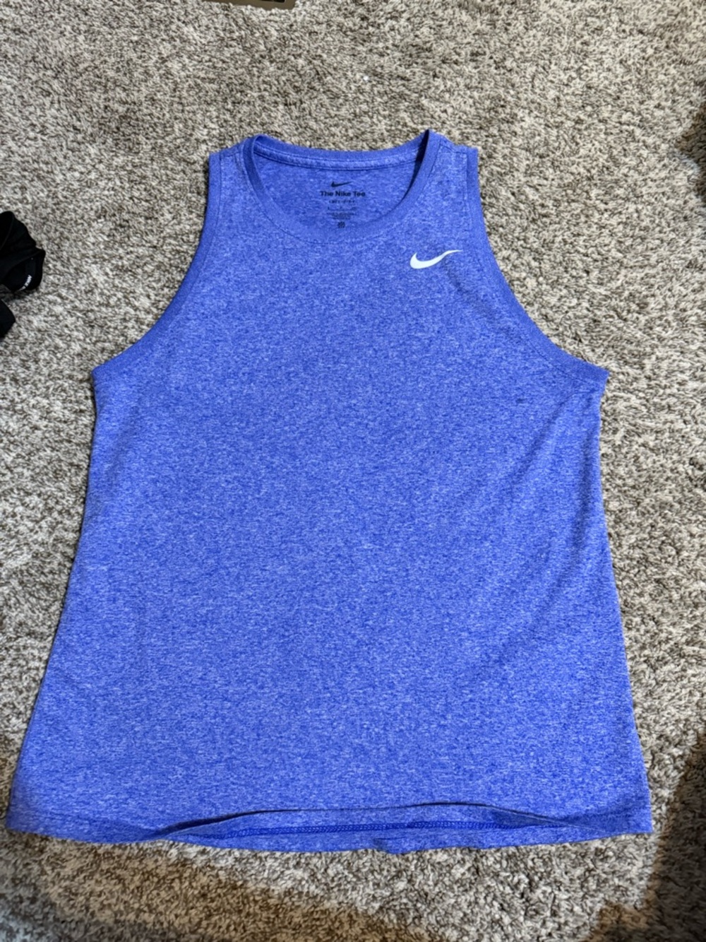 Nike Blue Heather Dri-FIT Performance Tank